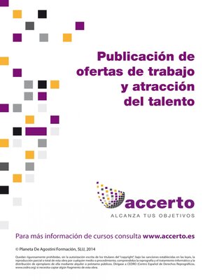 cover image of Publicación de ofertas de trabajo y atracción del talento